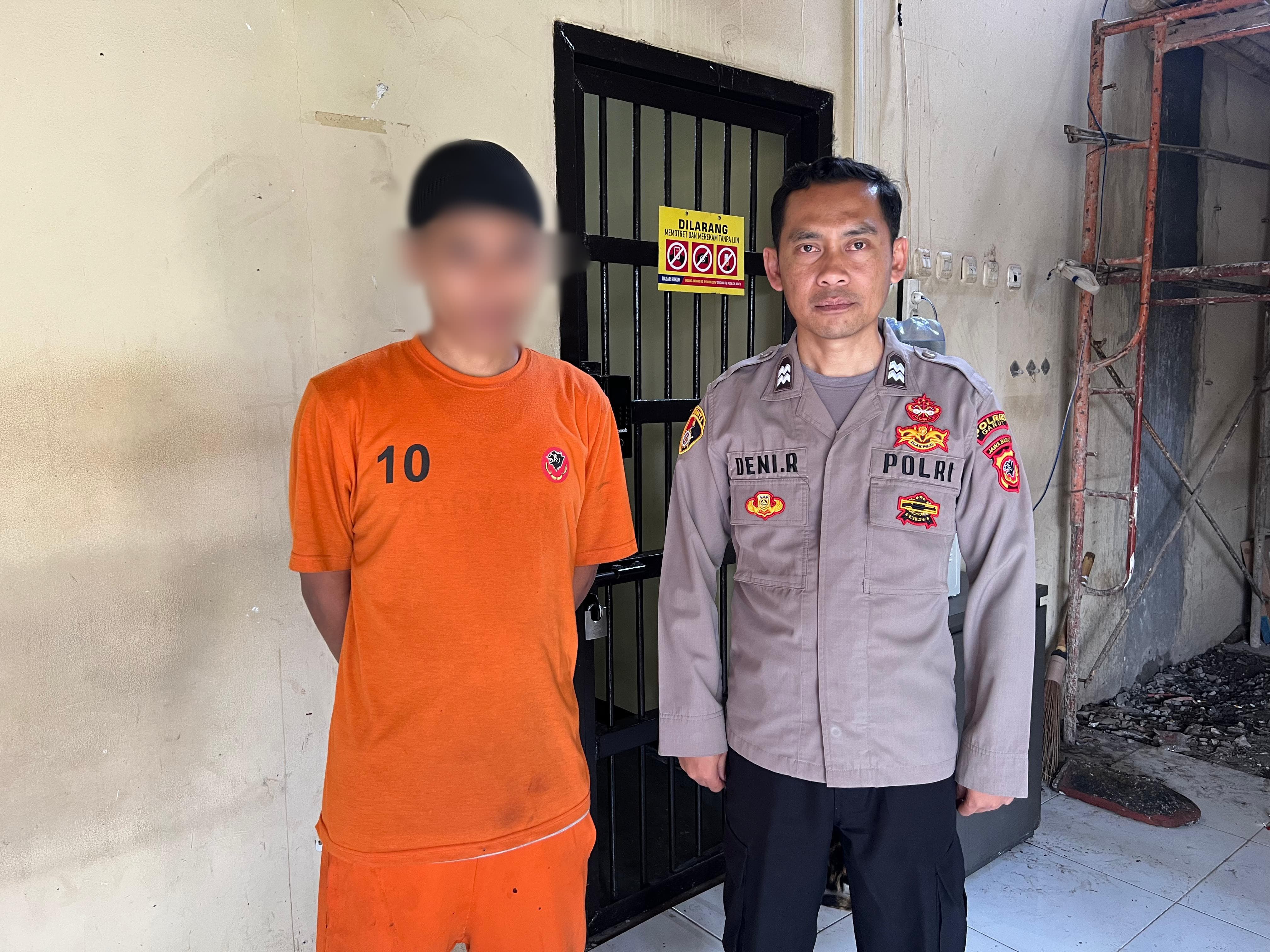 Gegara Tanam Ganja di Rumahnya Oknum Sekdes di Bungbulang Garut Diciduk Polisi